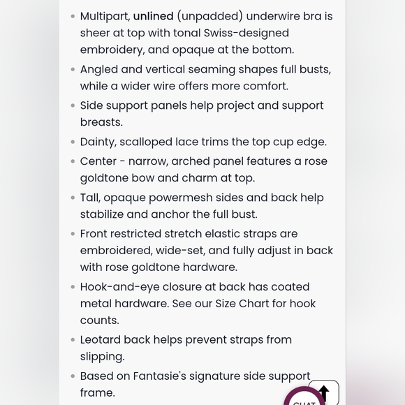 Fantasie "Ana" Underwire Side Support Bra - Sz 36H US / 36FF UK - Picture 8 of 10